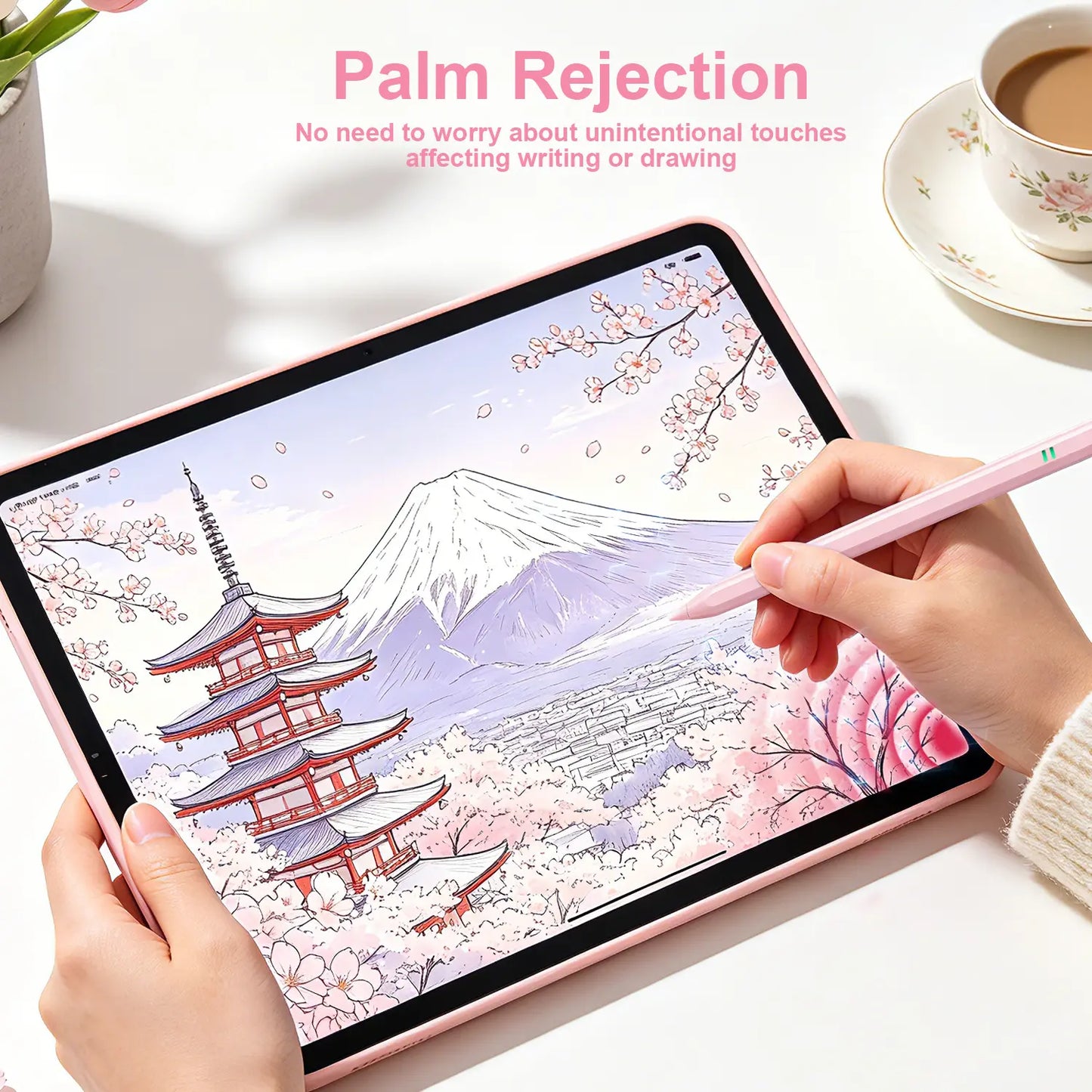 Stylus Pen for Ipad, Compatible with Apple Ipad 2018-2025,Fast Charging, Palm Rejection & Tilt Sensitivity for Drawingand Writing, Fits Ipad Pro 11"/13"/M4, Air 11"/13" M3/M2, Mini7/6/5, A16/11Th-6Th Gen Backtoschool