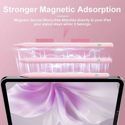Stylus Pen for Ipad, Compatible with Apple Ipad 2018-2025,Fast Charging, Palm Rejection & Tilt Sensitivity for Drawingand Writing, Fits Ipad Pro 11"/13"/M4, Air 11"/13" M3/M2, Mini7/6/5, A16/11Th-6Th Gen Backtoschool