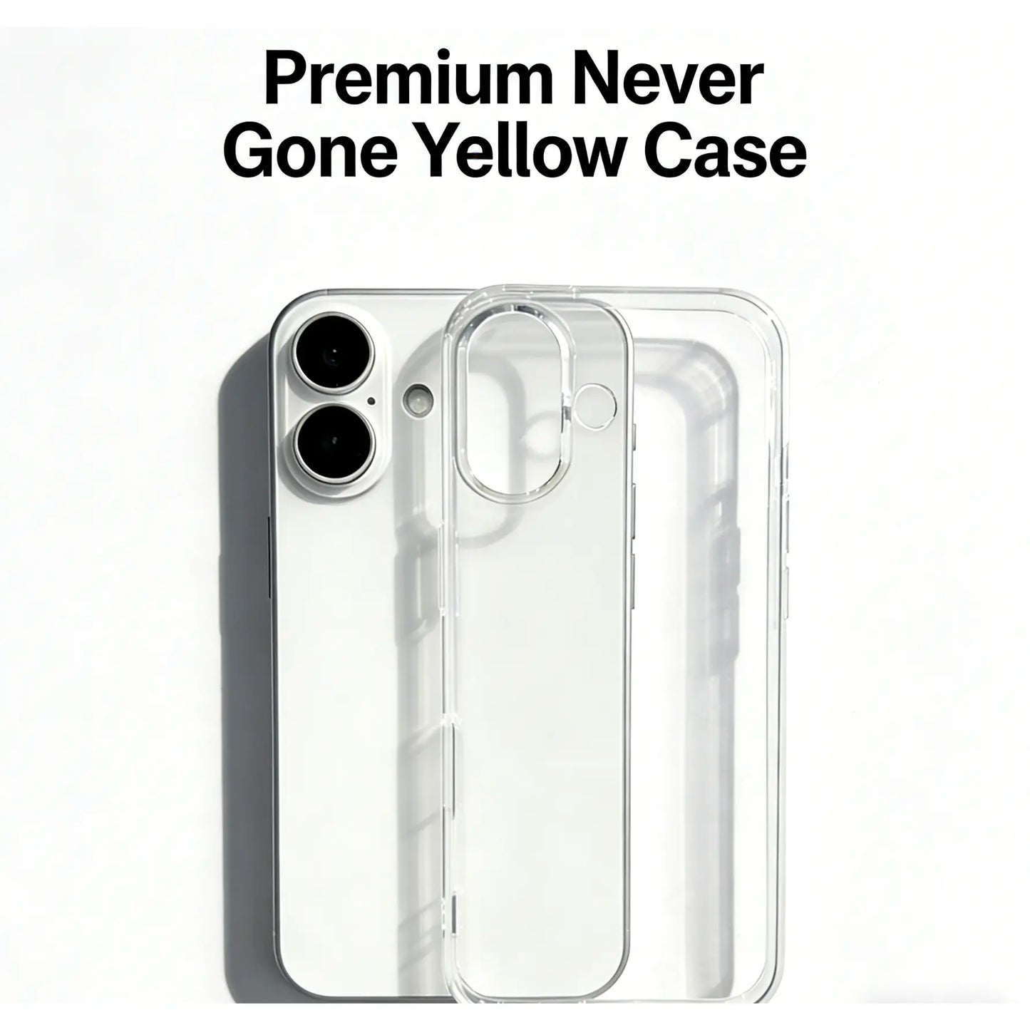 Valentine Gift Clear Iphone Case Transparent İPhone 17 Pro Cases Shockproof Iphone Case Clear Transparent Phone Case for Iphone 11–17 Pro Max| Drop-Proof Cover No Yellow Case