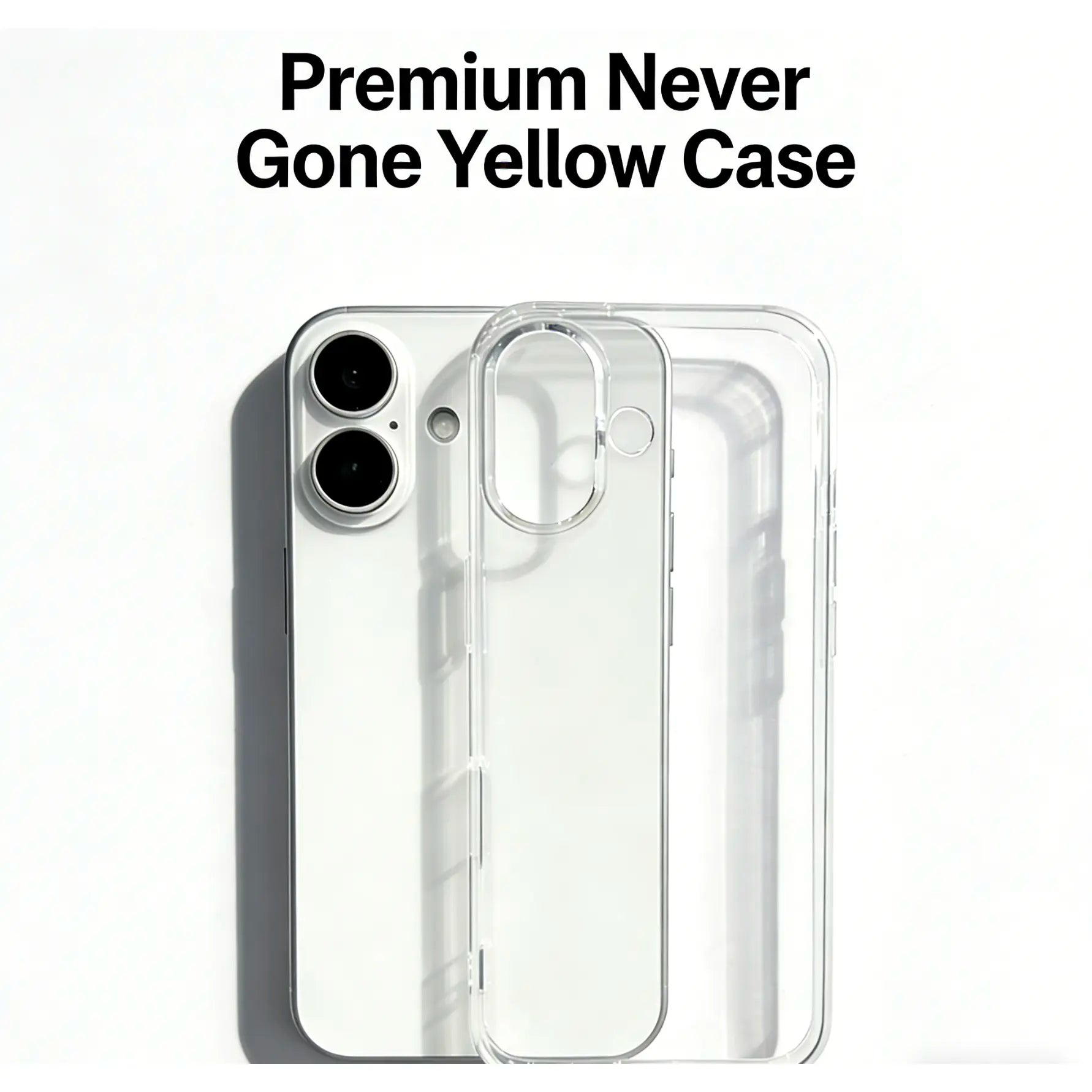 Valentine Gift Clear Iphone Case Transparent İPhone 17 Pro Cases Shockproof Iphone Case Clear Transparent Phone Case for Iphone 11–17 Pro Max| Drop-Proof Cover No Yellow Case