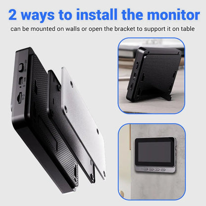 【Summervibes】X8 Wireless Doorbell Camera, Rechargeable Smart Visual Doorbell, Night Vision, Two-Way Talk, Waterproof Home Security Camera with Sensor Alarm Video Intercom Privacy Video Intercom Privacy
